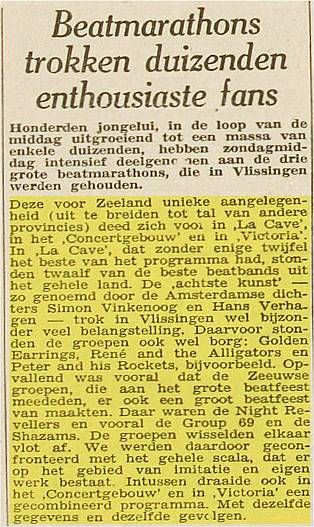 Article PZC newspaper January 10, 1966 Beatmarathons trokken duizenden enthousiaste fans